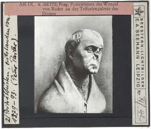 Prag, Veitsdom,Prag, Veitsdom, Triforium,Parler, Büste von Wenzel von Radetz,Parler, Zyklus der Porträtbüsten im Triforium des Prager Doms