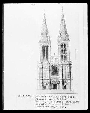 ancienne cathédrale Saint-Pierre, Aufriss der Westfassade