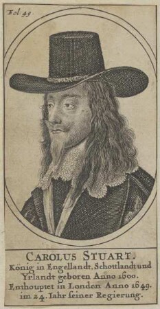 Bildnis von Carolvs Stuart, König von England