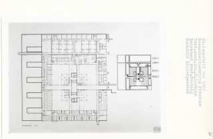 Gesundheitszentrum, Peterlee (Diplomarbeit bei Peter Poelzig): Grundriss Kellergeschoss 1:200