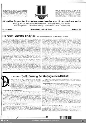 Ein neues Zeitalter bricht an
