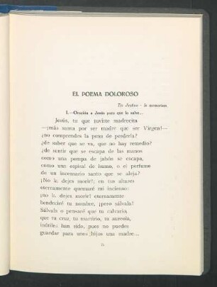 I. - Oración a Jesús para que la solve....