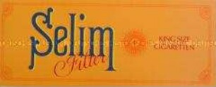 Werbeaufkleber für "Selim"-Zigaretten