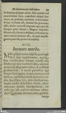XCIX. Ineunte morbo