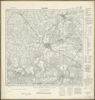 Meßtischblatt 2121 = 3856 : Baudach, 1938 : Baudach. - Hrsg. 1896, bericht. 1933, red. Änd. 1938. - 1:25000. - [Berlin]: Reichsamt für Landesaufnahme, 1938. - 1 Kt.