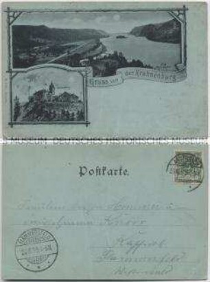 Krahnenburg und Rhein bei Andernach