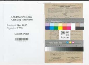 Entnazifizierung Peter Gather , geb. 30.11.1914 (Polizist)