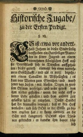 Historische Zugabe