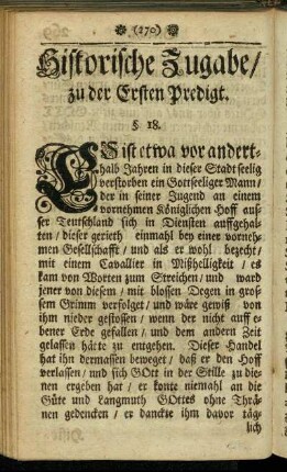 Historische Zugabe