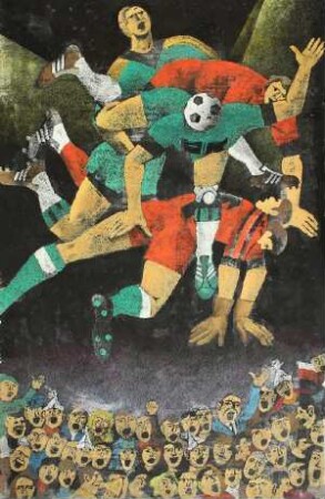 Fußball-Sprungszene IV