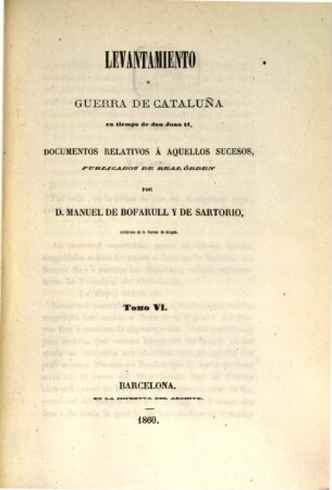 Colección de documentos inéditos del Archivo General de la Corona de Aragón. 19. 1860