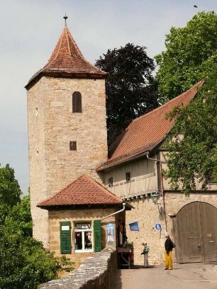 alter Winkel der Stadtbefestigung am Burgtor