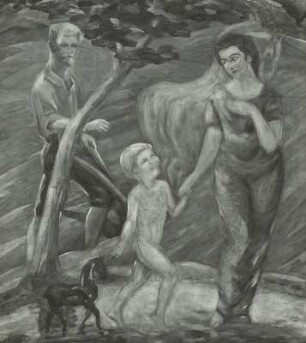 Edmund Moeller mit seiner Familie
