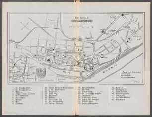 Plan der Stadt Tangermünde