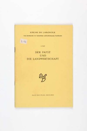 Der Papst und die Landwirtschaft