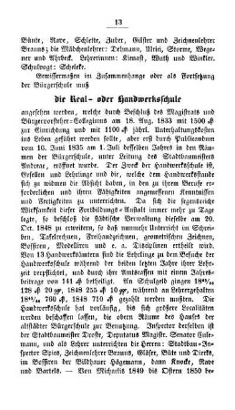 Die Real- und Handwerksschule.