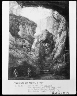 Die Grotte des heiligen Franziskus auf dem Monte Verna