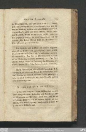 Materie und Form der Schlüsse.