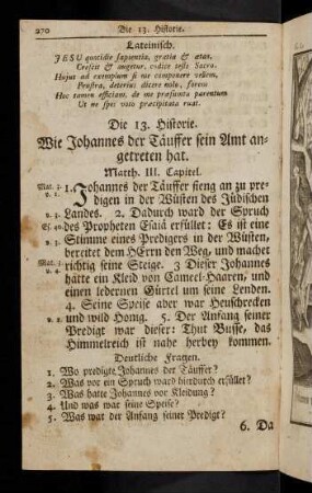 270-275, Die 13. - 14. Historie