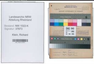 Entnazifizierung Richard Klein , geb. 21.09.1892 (Lokfuehrer)
