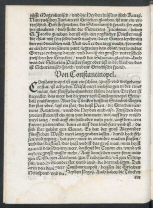 Von Constantinopel.