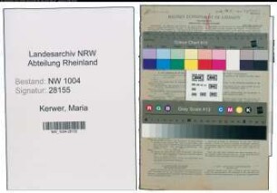 Entnazifizierung Maria Kerwer , geb. 20.03.1909 (Putzfrau)