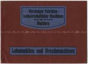 Sonderpreisliste über Lokomobilen und Dreschmaschinen