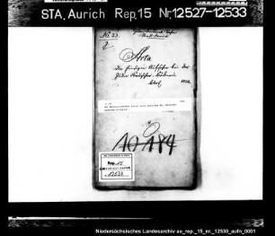 Der Bäckereiaufseher Victor Isaac Leers bei der jüdischen Gemeinde in Aurich