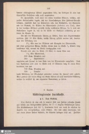 8. Kapitel. Adstringirende Farbstoffe