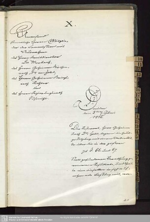 X., 3. Juni 1856