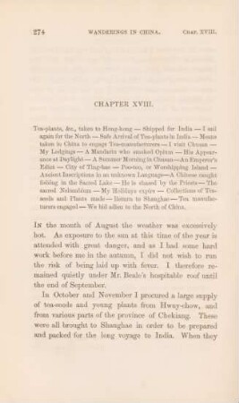 Chapter XVIII.Tea-plants, &c., taken to Hong-kong - Shipped for India - I sail ...