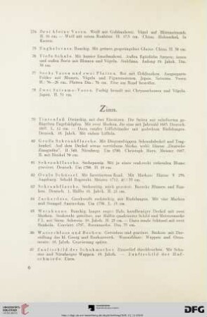 Zinn (Nr. 79 - 87)