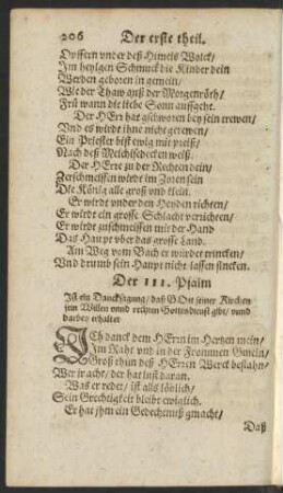 Der 111. Psalm - Der 120. Psalm