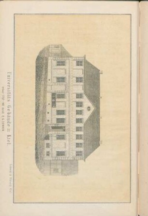 Universitäts-Gebäude in Kiel, erbaut 1767-68 durch E. G. Sonnin.