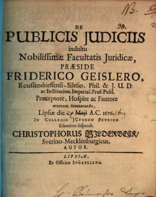 De publicis iudiciis