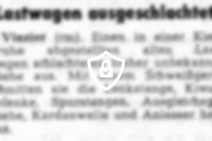 Lastwagen ausgeschlachtet