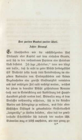Des zweiten Bandes zweiter Theil