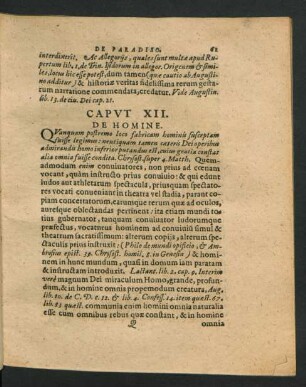 Caput XII. De Homine.