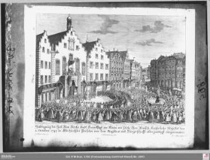 Huldigung auf dem Römerberg