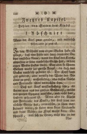 Zweytes Capitel. Fehler von Seiten des Kinds