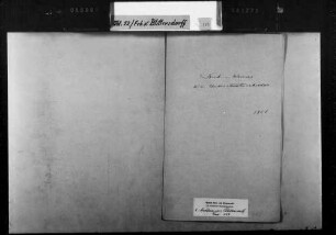 Korrespondenz des Freiherrn von Blittersdorf mit dem österreichischen Unterstaatssekretär Freiherr von Werner