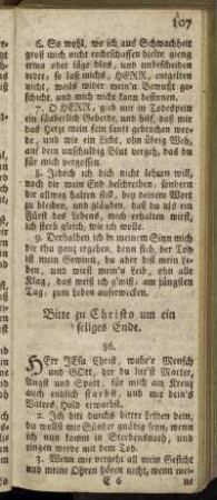 Bitte zu Christo um ein seliges Ende