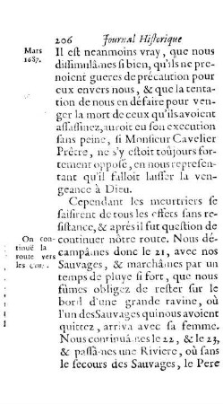 On ne laisse pas de continuer le voyage.