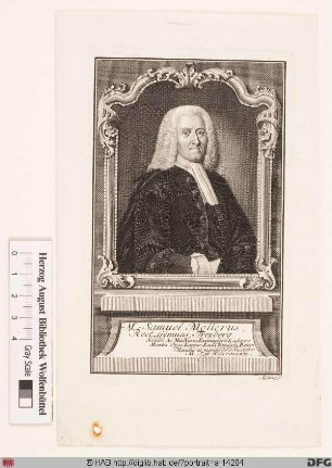 Bildnis Samuel Möller (lat. Mollerus)