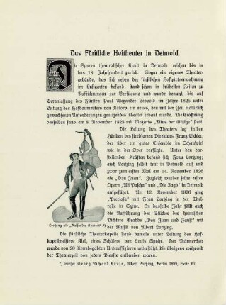 Das Fürstliche Hoftheater in Detmold