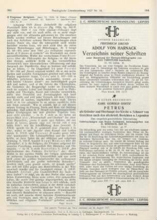383 [Rezension] Il Progresso Religioso. Anno VI. 1926