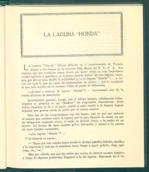 La laguna "honda"