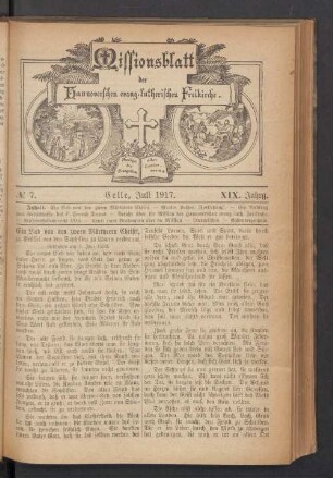N°. 7. Juli 1917. XIX. Jahrg