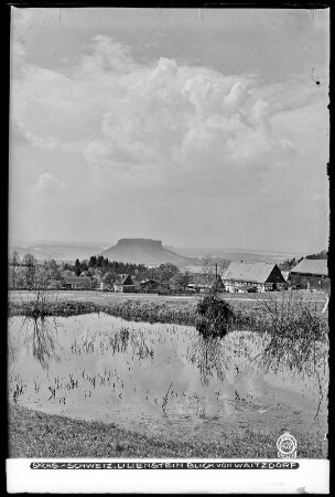 Sächsische Schweiz, Lilienstein, Blick von Waitzdorf