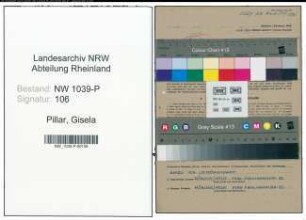 Entnazifizierung Gisela Pillar , geb. 15.09.1922 (Arzthelferin)